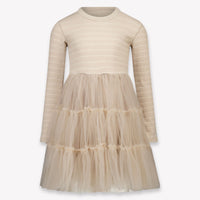 Donsje Amsterdam Aurin Kids Girls Dress In Taupe