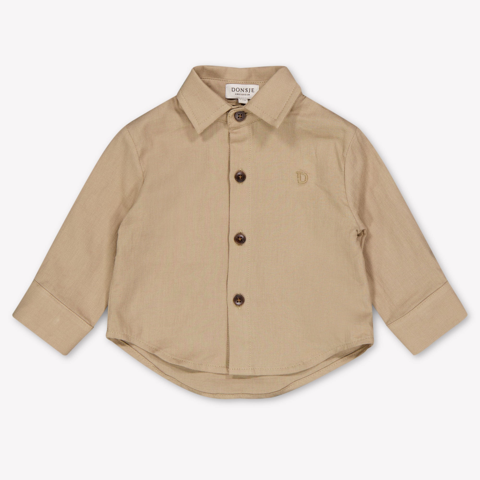 Donsje Amsterdam Chee Baby Jongens Blouse In Beige