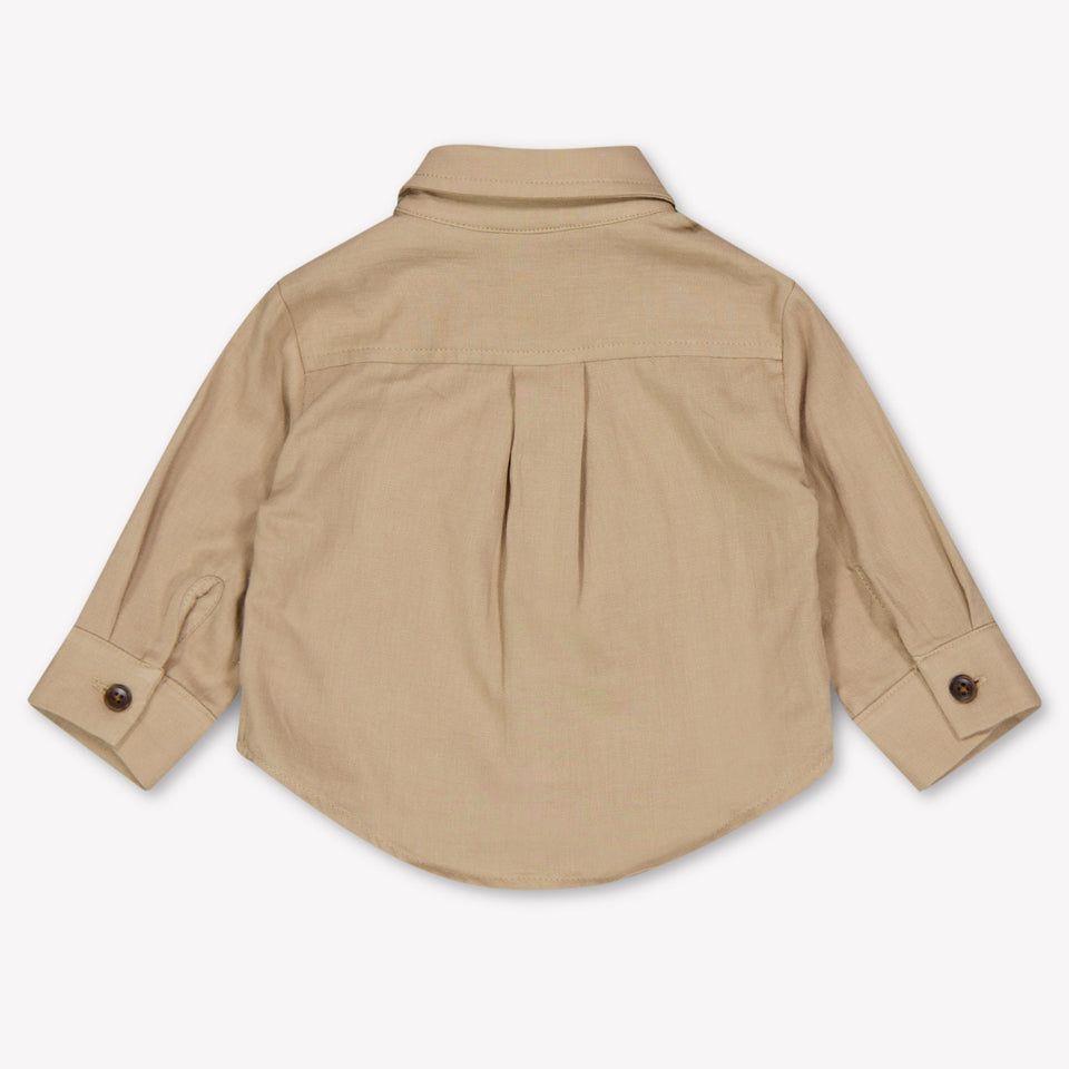 Donsje Amsterdam Chee Baby Boys Blouse In Beige