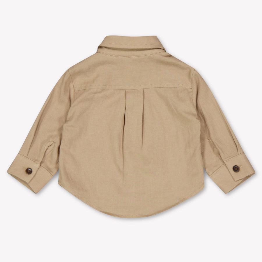 Donsje Amsterdam Chee Baby Jongens Blouse In Beige