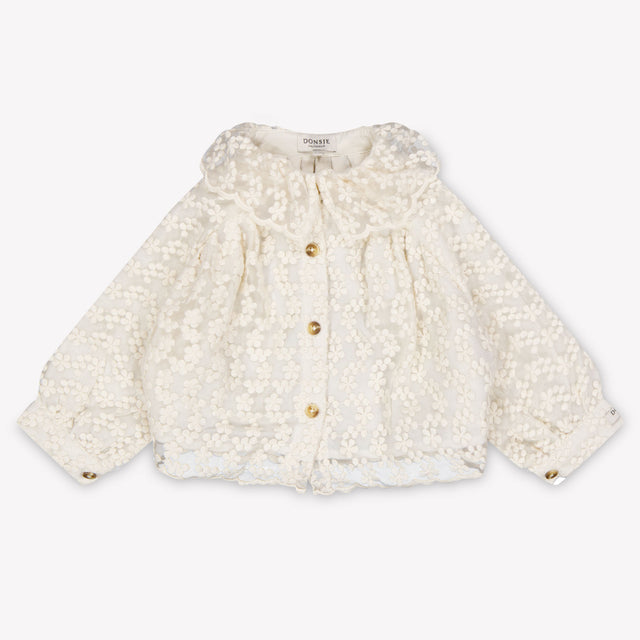 Donsje Amsterdam Mailien Baby Meisjes Blouse In Off White