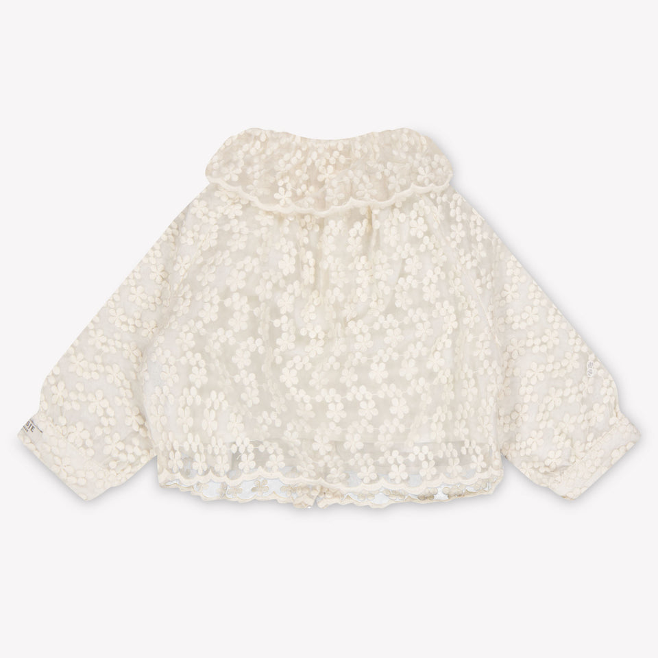 Donsje Amsterdam Mailien Baby Girls Blouse In OffWhite