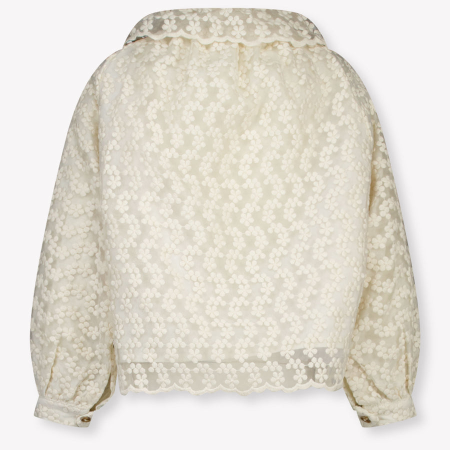 Donsje Amsterdam Mailien Kinder Meisjes Blouse In Off White