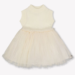 Donsje Amsterdam Xewa Baby Girls Dress In OffWhite