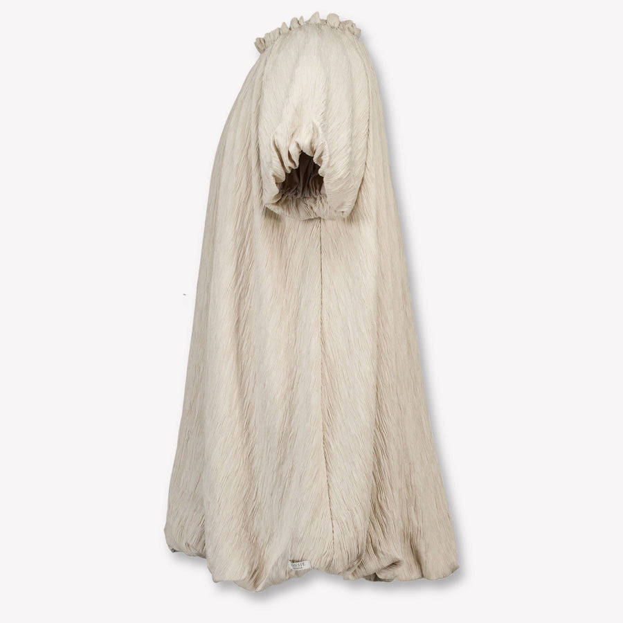Donsje Amsterdam Dilan Kids Girls Dress In Taupe