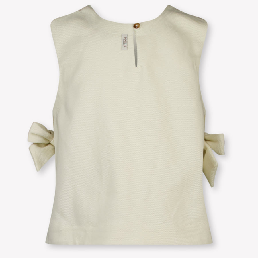 Donsje Amsterdam Veeri Kids Girls T-Shirt In Light Beige