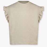 Donsje Amsterdam Nuriel Kids Girls T-Shirt In Light Beige