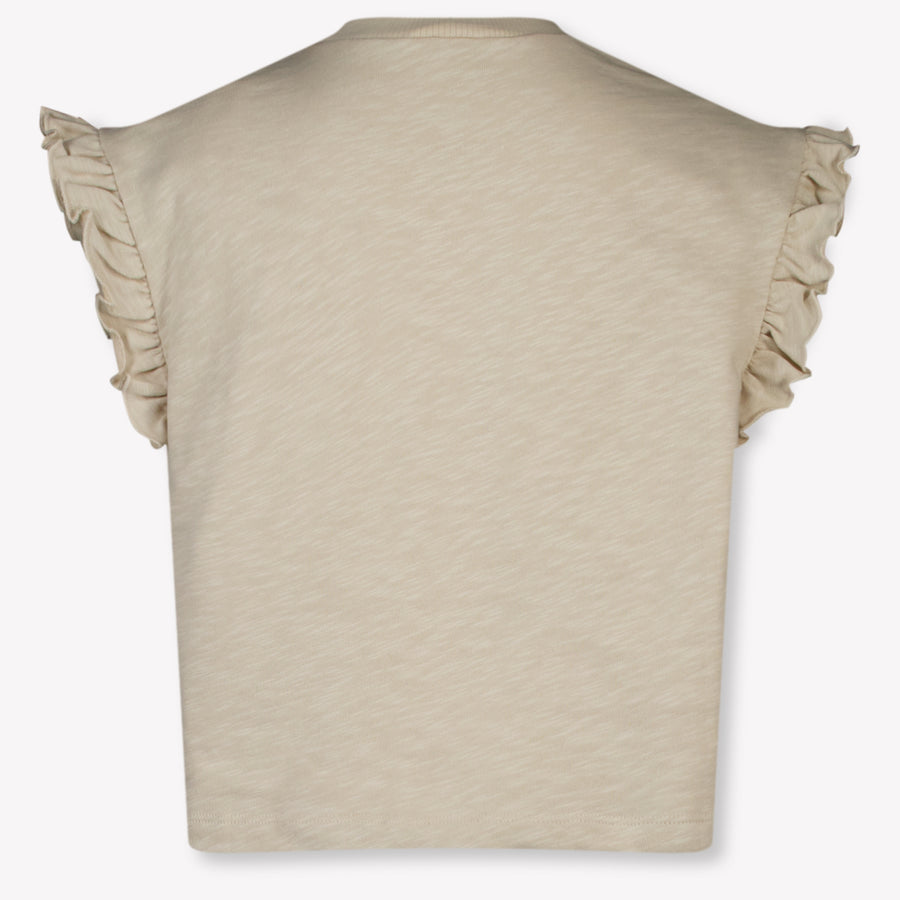 Donsje Amsterdam Nuriel Kids Girls T-Shirt In Light Beige