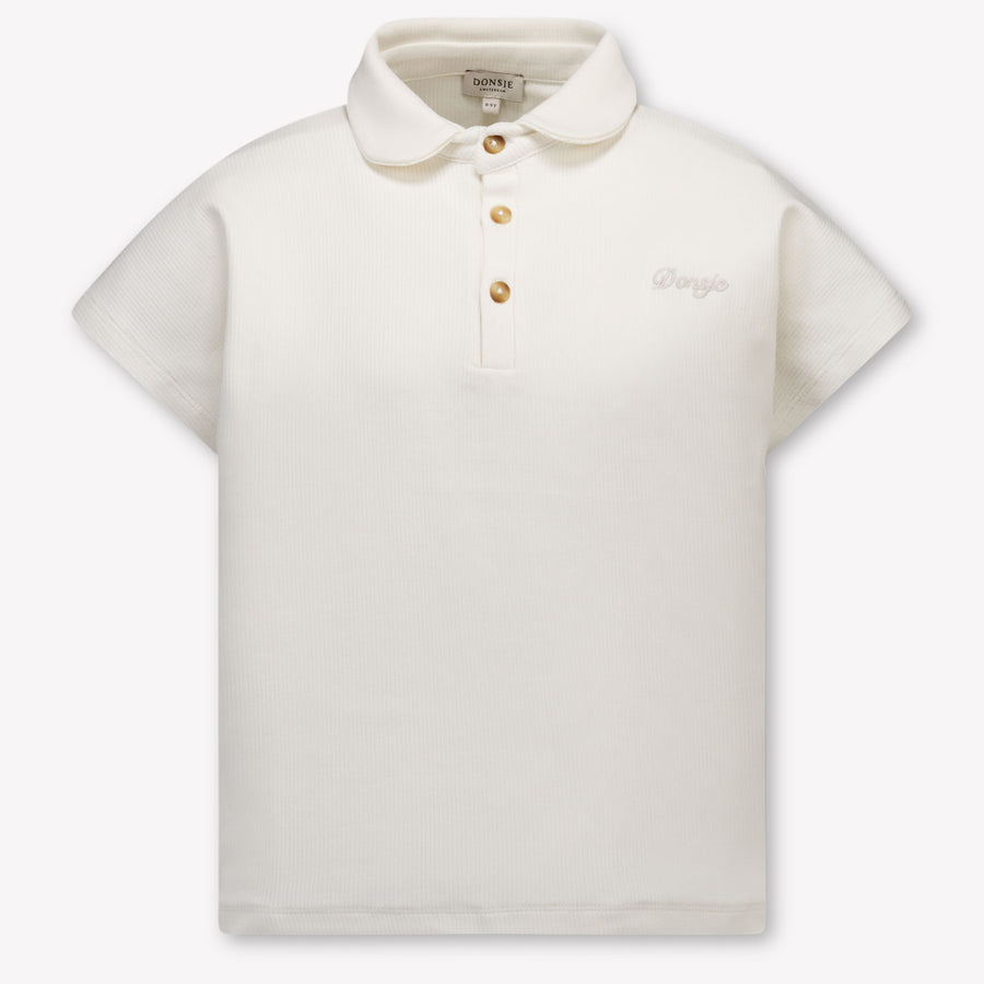Donsje Amsterdam Ivelle Kinder Meisjes Polo In Off White