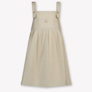 Donsje Amsterdam Harpar Kids Girls Dress In Sand