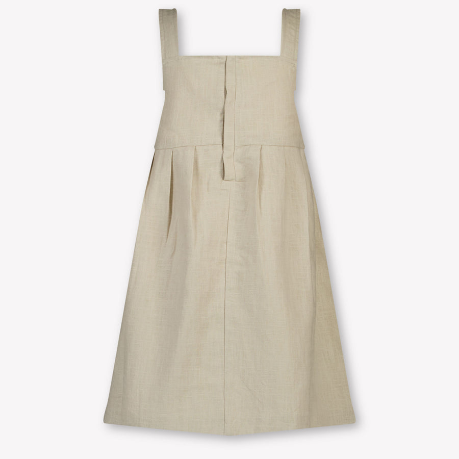 Donsje Amsterdam Harpar Kids Girls Dress In Sand