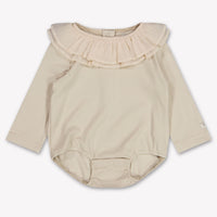 Donsje Amsterdam Fabien Baby Meisjes Rompertje In Licht Beige