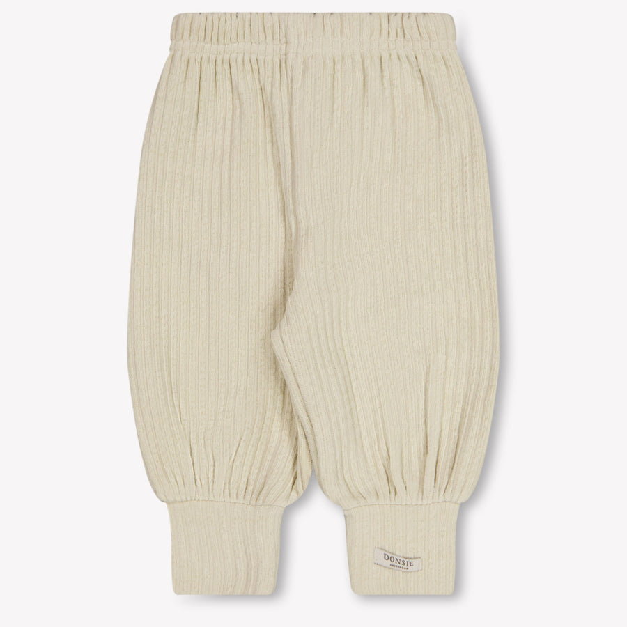 Donsje Amsterdam Yippee Baby Girls Pants In Light Beige