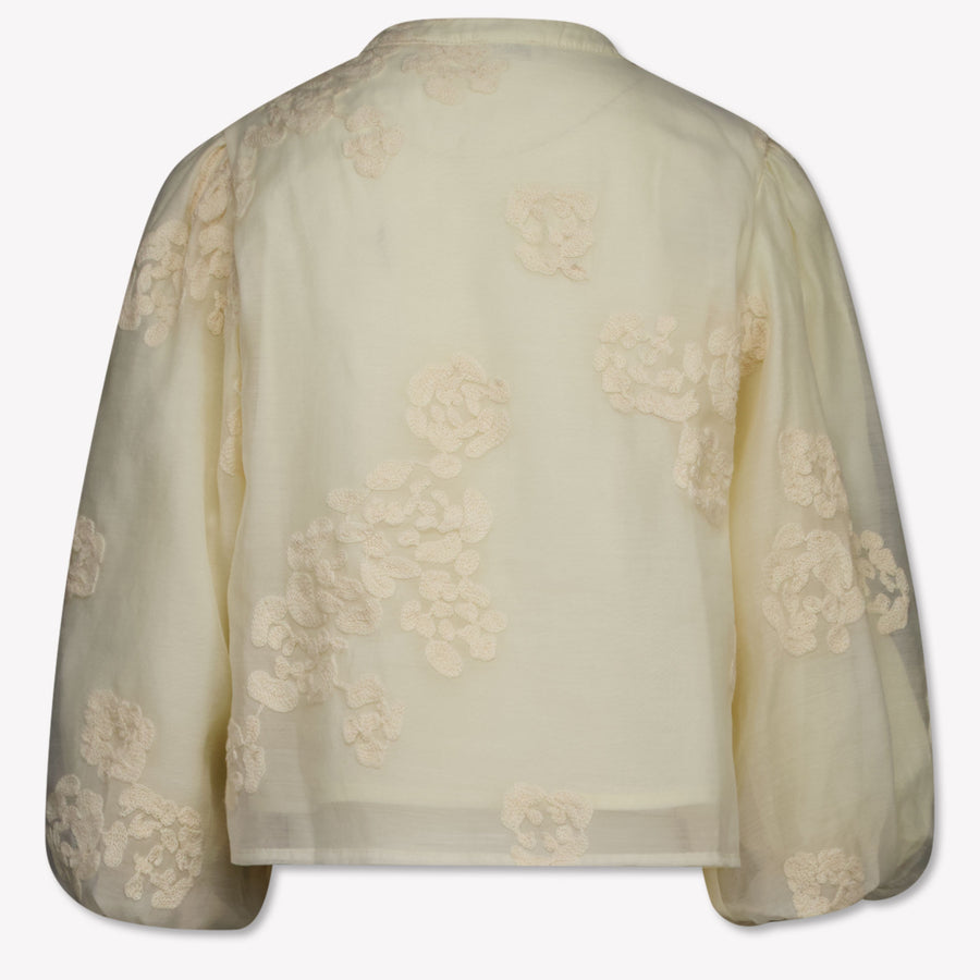 Donsje Amsterdam Kids Girls Blouse In OffWhite