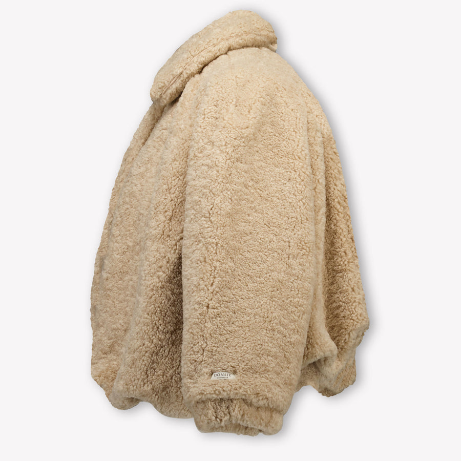 Donsje Amsterdam Kids Girls Jackets In Light Beige