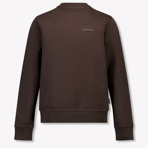 Airforce Kids Boys Sweater In Dark Brown