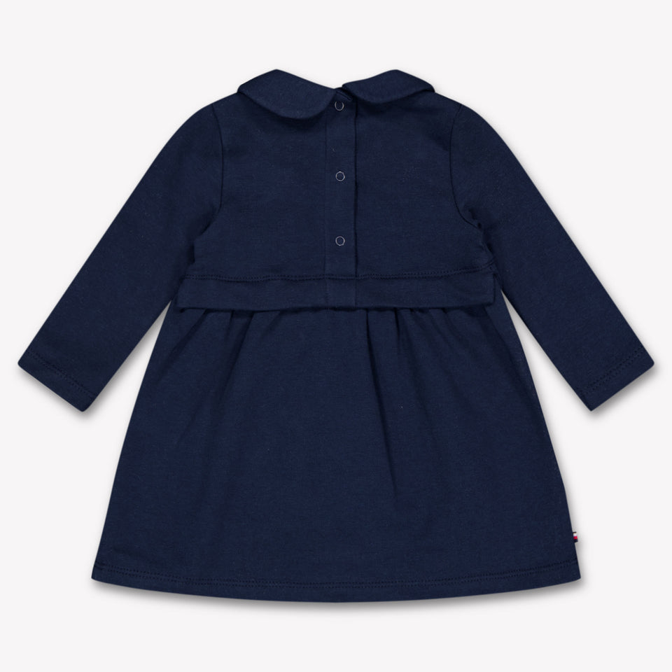Tommy Hilfiger Baby Meisjes Jurk In Navy