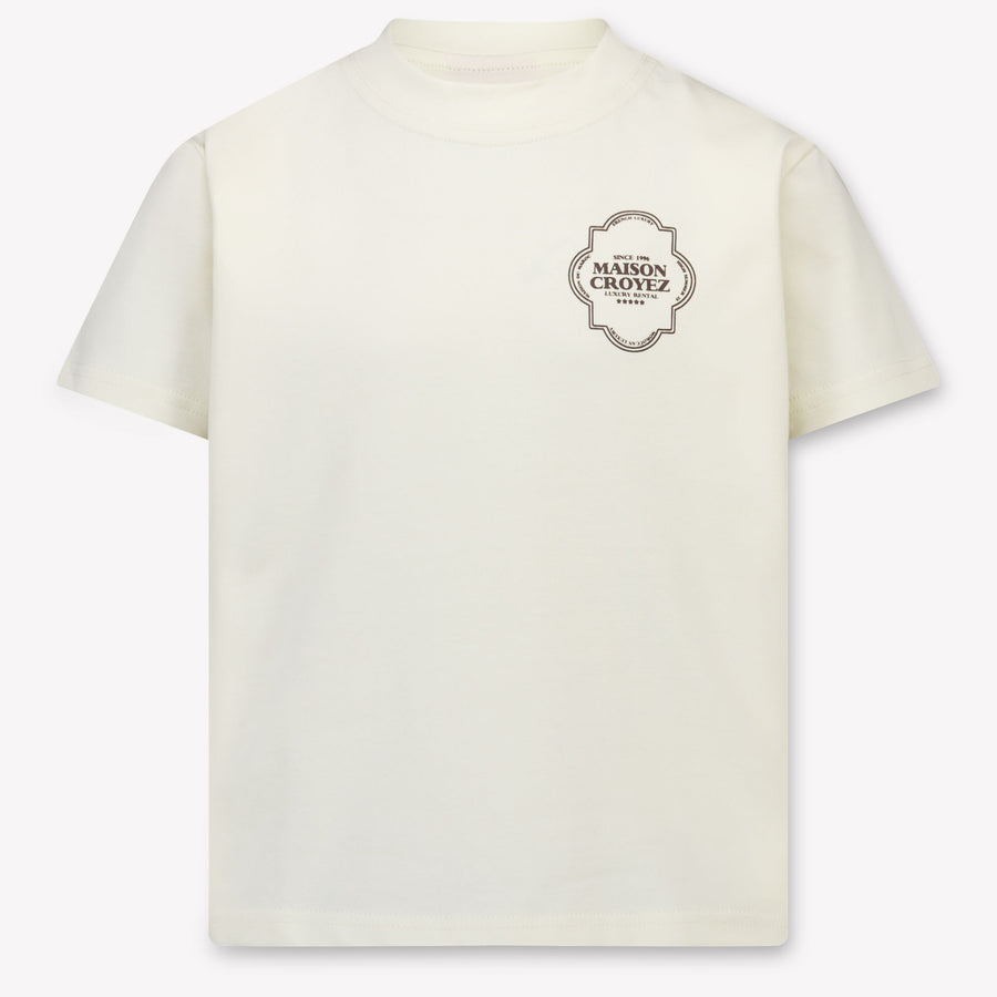 Croyez Kinder Jongens T-Shirt In Off White
