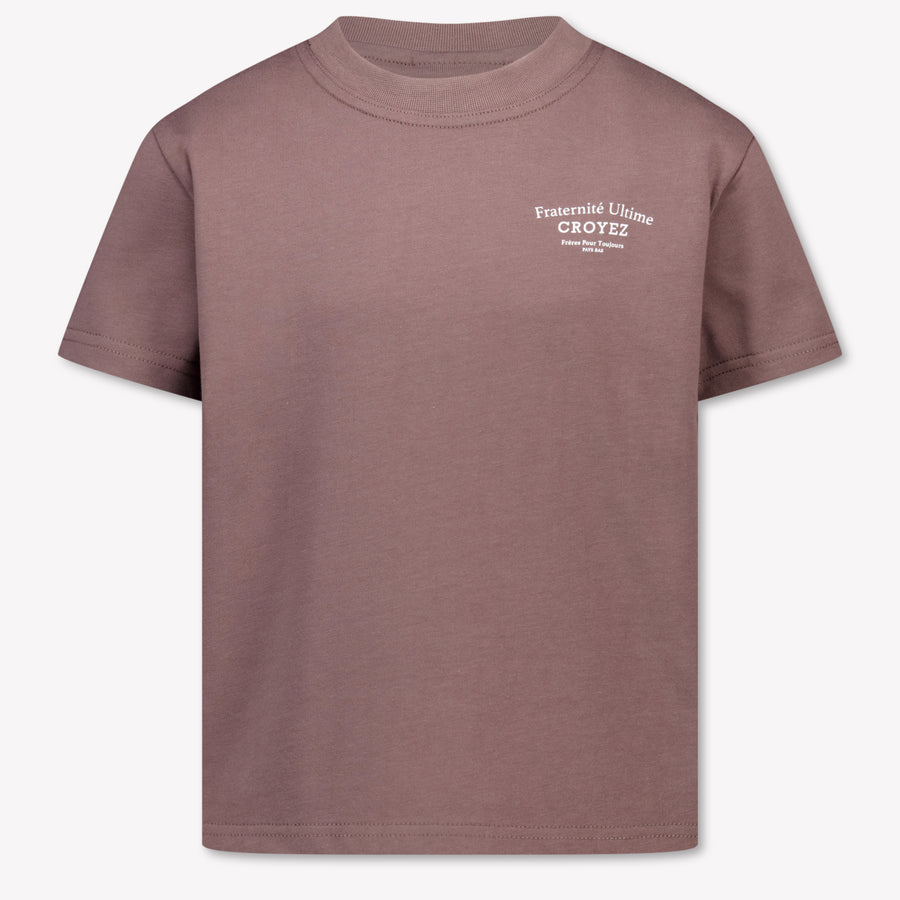 Croyez Kinder Jongens T-Shirt In Bruin