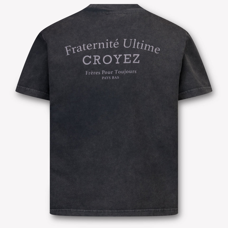 Croyez Kinder Jongens T-Shirt In Antraciet