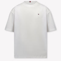 Tommy Hilfiger Kinder Jongens T-Shirt In Wit