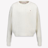 Tommy Hilfiger Kids Girls Sweater in OffWhite