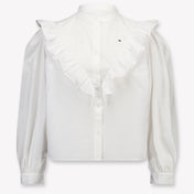 Tommy Hilfiger Kinder Meisjes Blouse In Wit