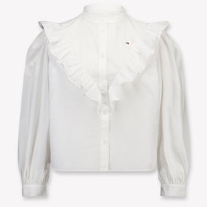 Tommy Hilfiger Kinder Meisjes Blouse In Wit