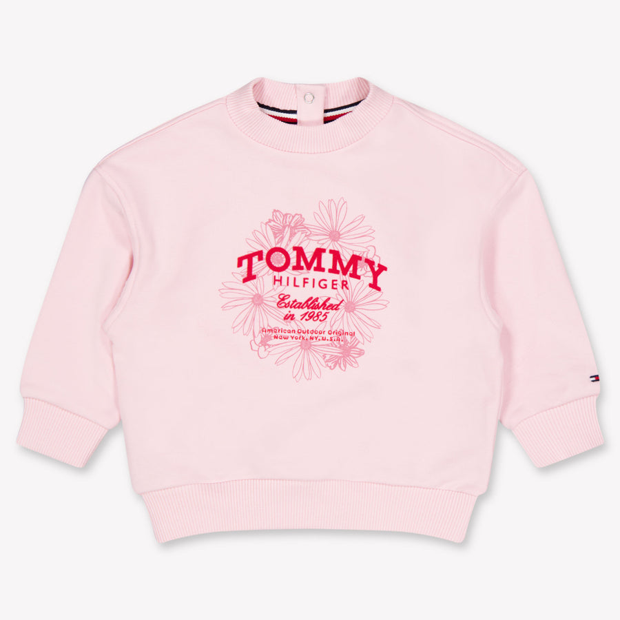 Tommy Hilfiger Baby Meisjes Trui In Licht Roze