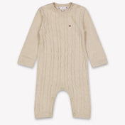 Tommy Hilfiger Baby Unisex Playsuit In Light Beige