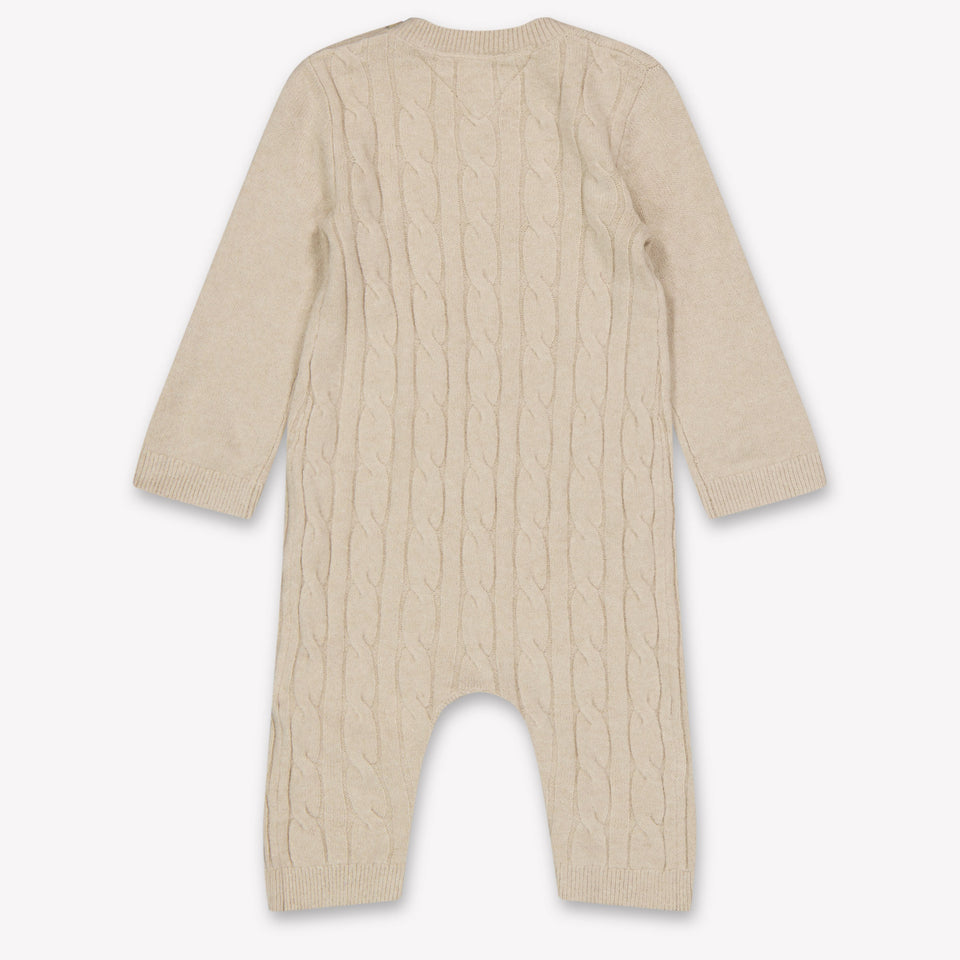 Tommy Hilfiger Baby Unisex Playsuit In Light Beige