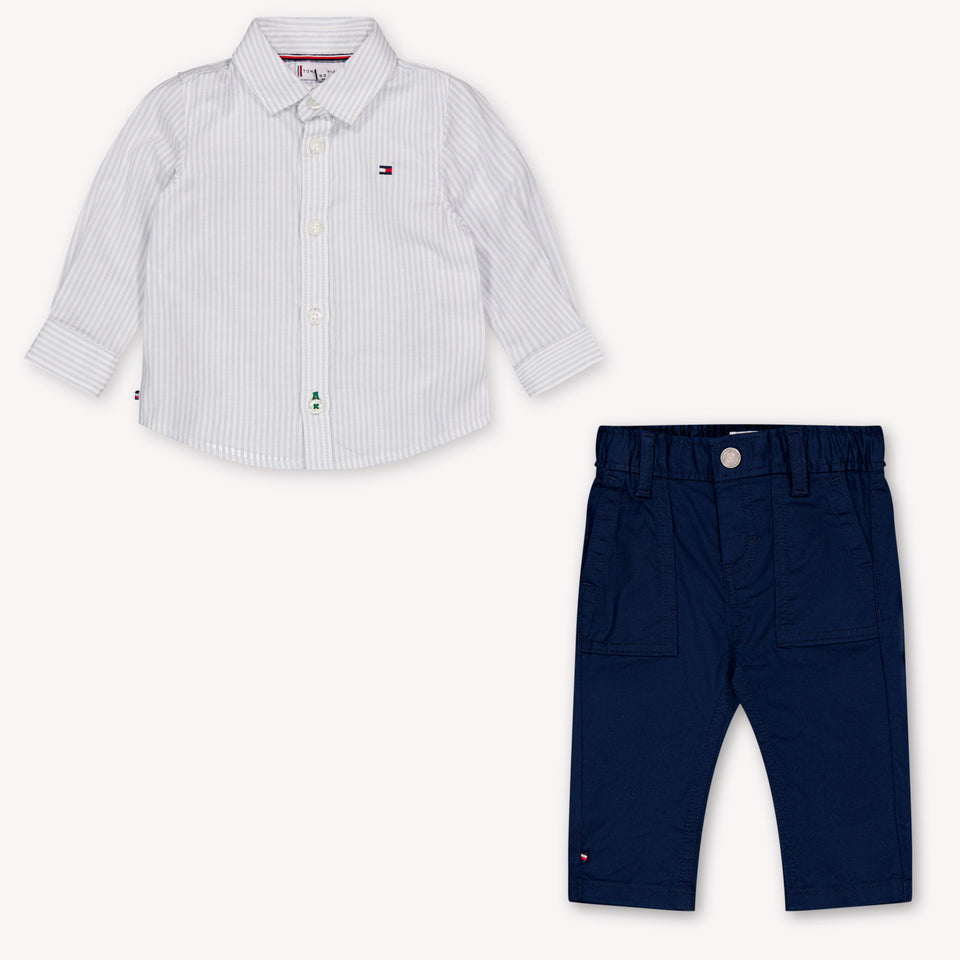 Tommy Hilfiger Baby Jongens Setje In Navy