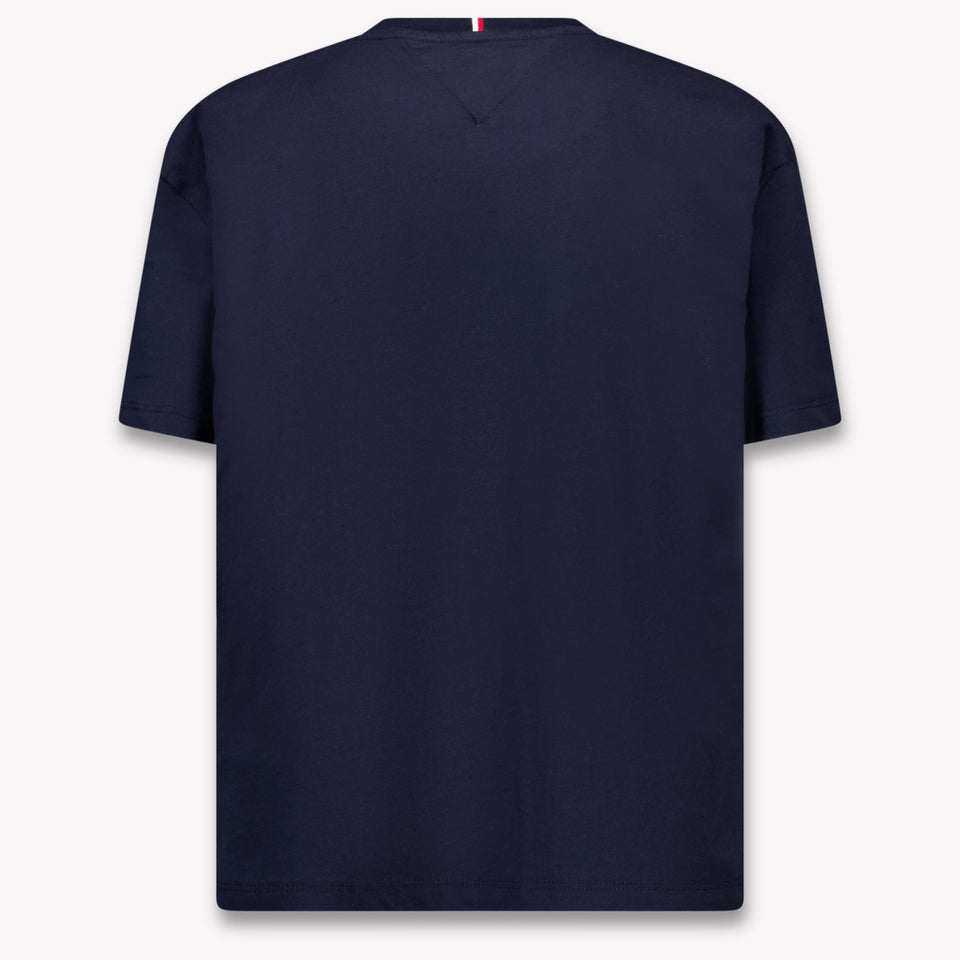 Tommy Hilfiger Kinder Jongens T-Shirt In Navy