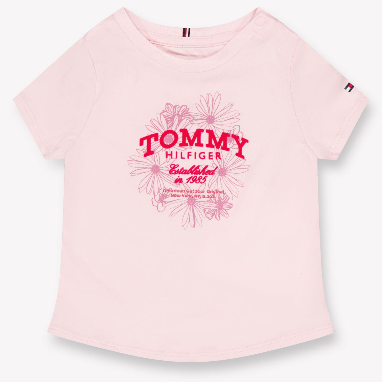 Tommy Hilfiger Baby Meisjes T-Shirt In Licht Roze