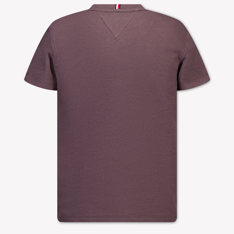Tommy Hilfiger Kinder Jongens T-Shirt In Bruin