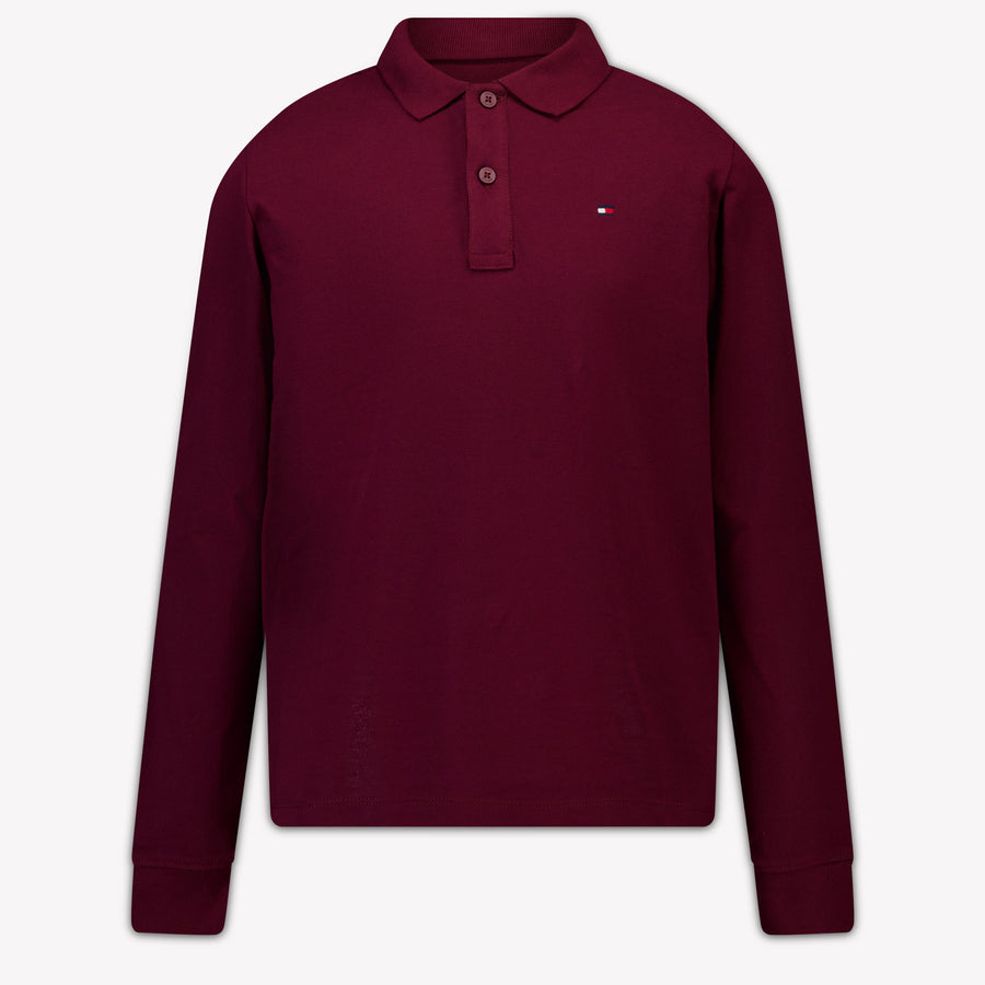 Tommy Hilfiger Kinder Jongens Polo In Bordeaux