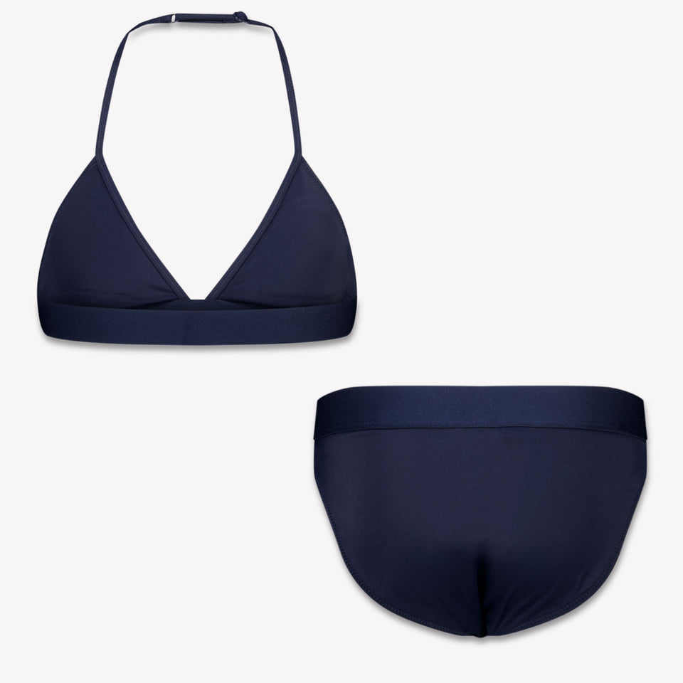 Tommy Hilfiger Kids Girls Swimwear In Navy