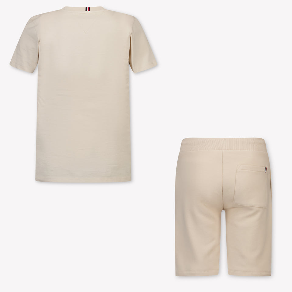 Tommy Hilfiger Kinder Jongens Set In Beige