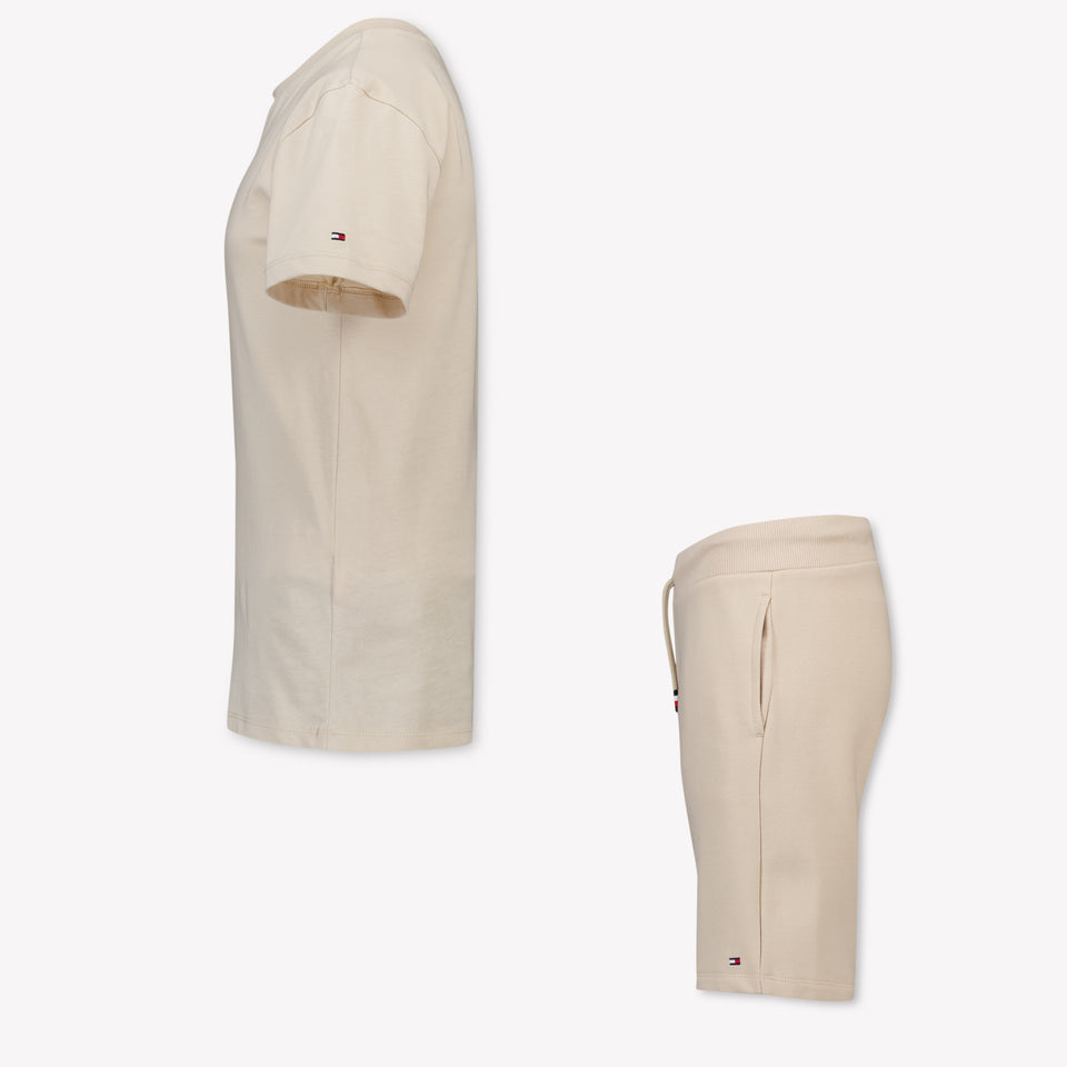 Tommy Hilfiger Kinder Jongens Set In Beige