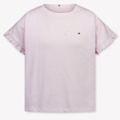 Tommy Hilfiger Kids Girls T-Shirt In Light Pink