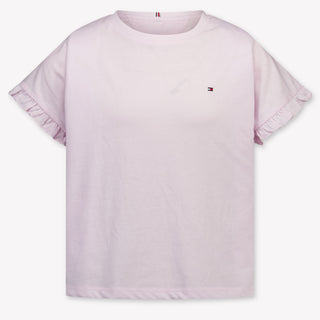 Tommy Hilfiger Kids Girls T-Shirt In Light Pink