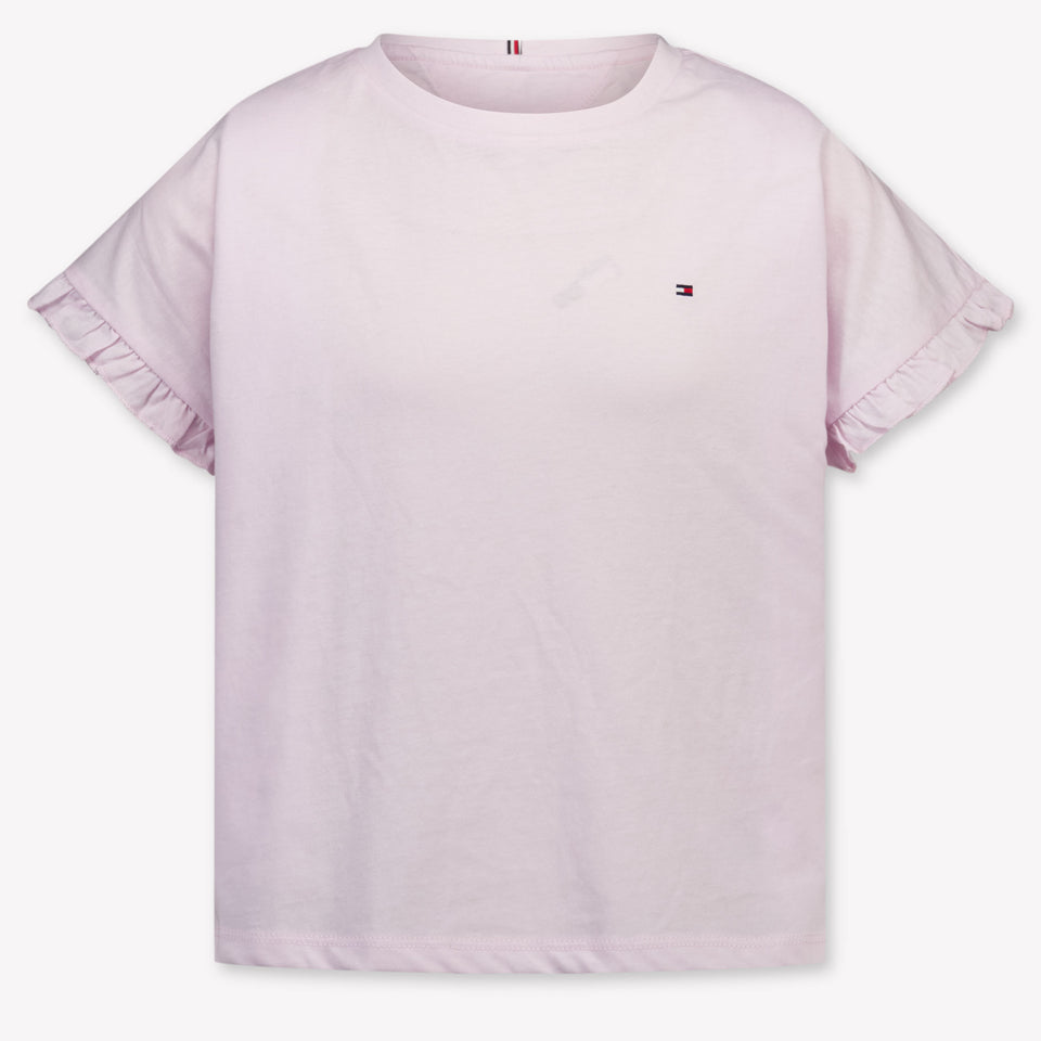 Tommy Hilfiger Kids Girls T-Shirt In Light Pink