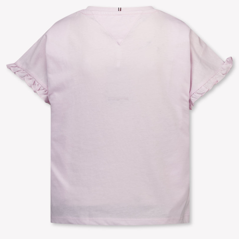 Tommy Hilfiger Kids Girls T-Shirt In Light Pink