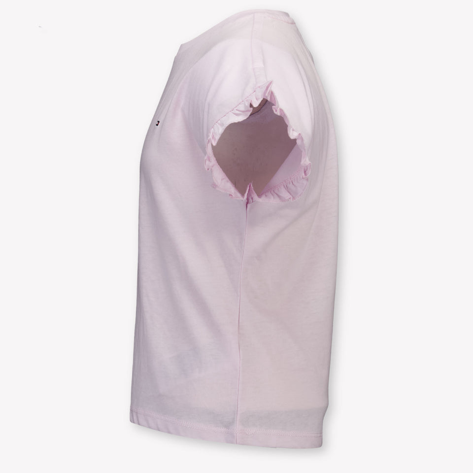 Tommy Hilfiger Kids Girls T-Shirt In Light Pink