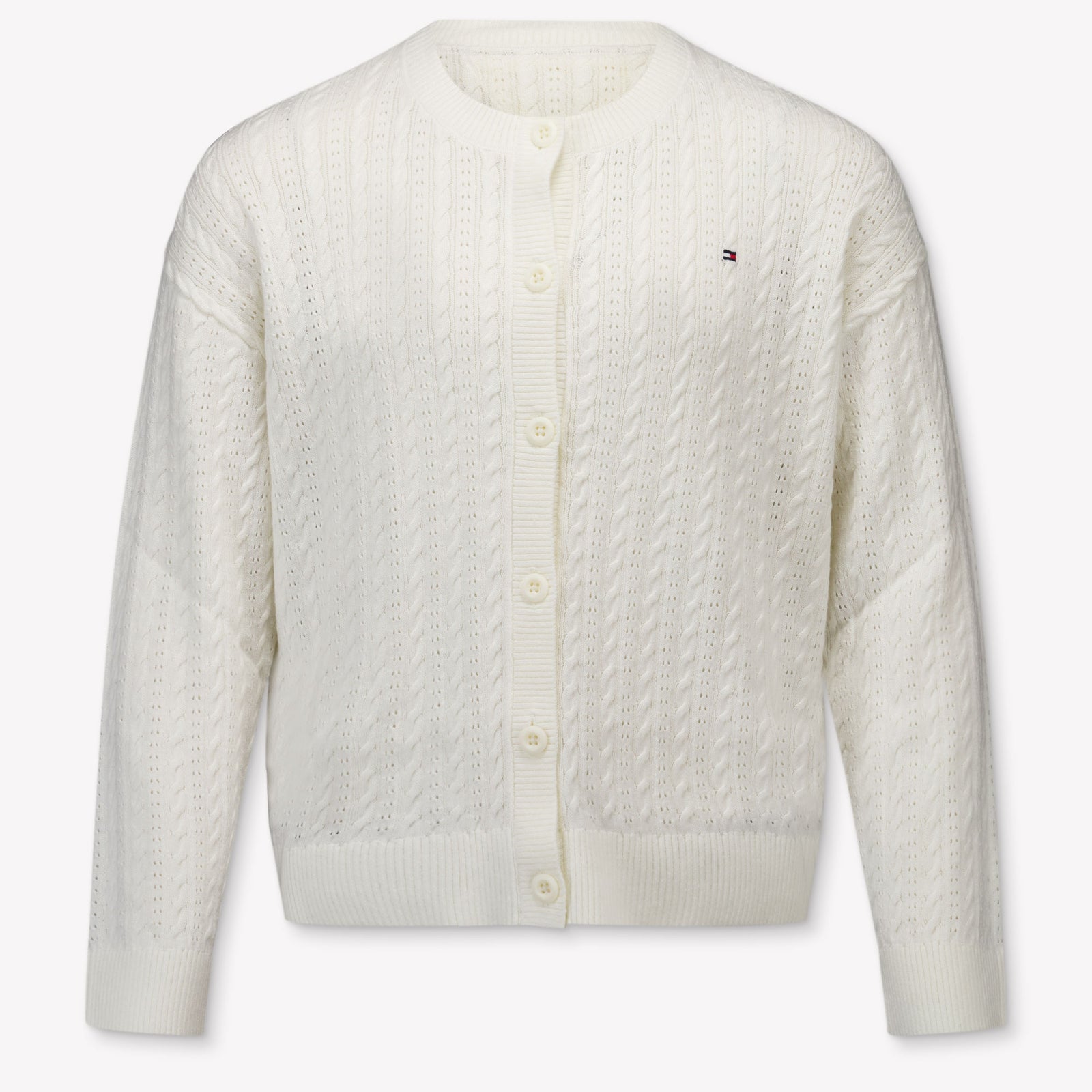 Tommy Hilfiger Kids Girls Cardigan In White