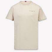 Tommy Hilfiger Kinder Unisex T-Shirt In Beige