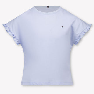Tommy Hilfiger Kids Girls T-Shirt In Light Blue