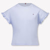 Tommy Hilfiger Kinder Meisjes T-Shirt In Licht Blauw