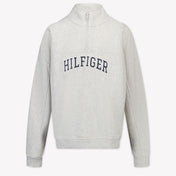 Tommy Hilfiger Kids Boys Sweater In Light Gray