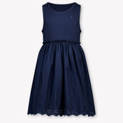 Tommy Hilfiger Kinder Meisjes Jurk In Navy